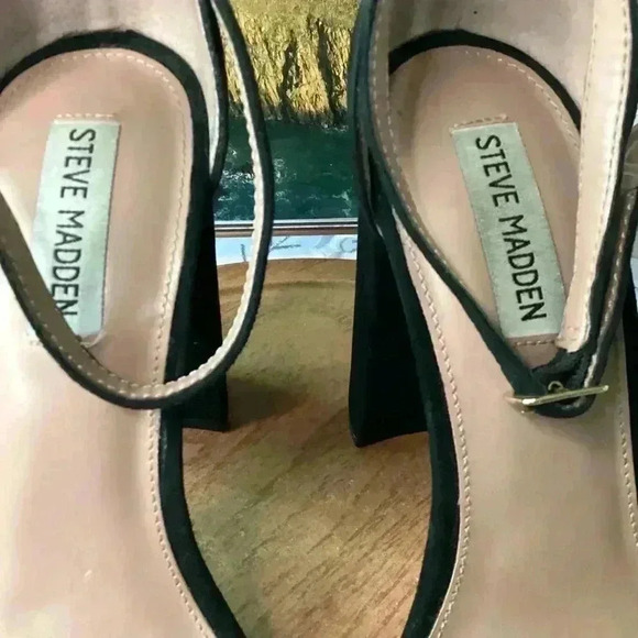 Steve Madden Women's Carrson Block Heel Black Suede Sandal Size 9.5 M - Picture 12 of 14